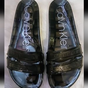 Calvin Klein CK Slide Flip Flop Sandals Flat Slip On